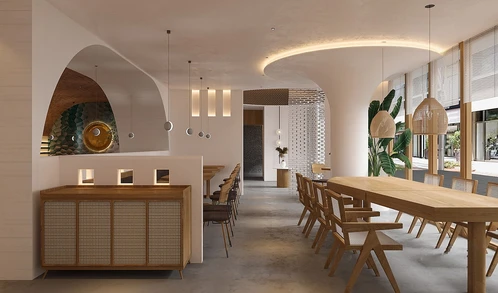 北欧简约快餐厅3d模型