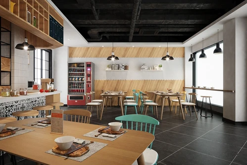 北欧简约快餐店3d模型