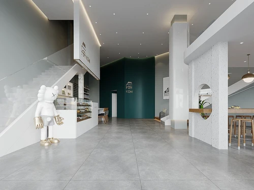 现代咖啡店甜品店3d模型
