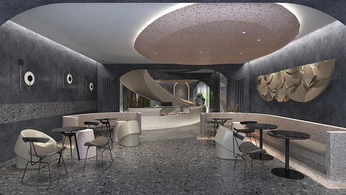 现代简约咖啡店3d模型