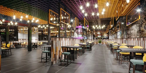 工业风串串火锅店3d模型