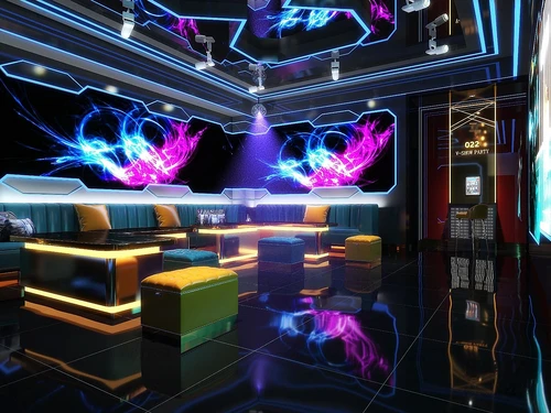现代KTV包间3d模型