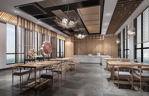 新中式酒店自助餐厅