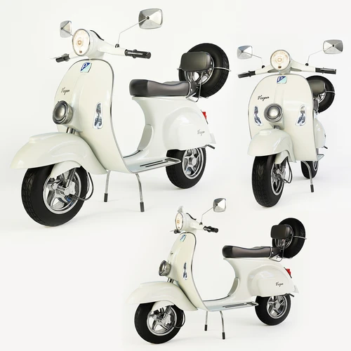 复古风电动摩托车