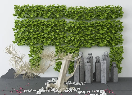 新中式景观小品