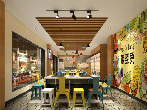 工业风麻辣烫火锅店