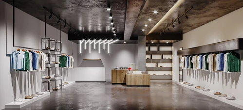 工业风服装鞋店