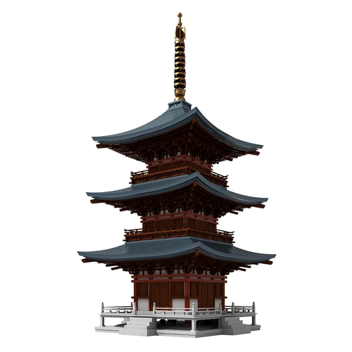 中式古建塔楼佛塔
