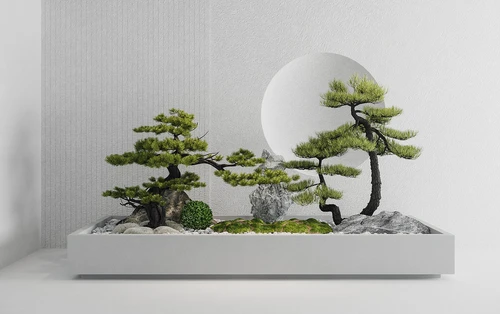 新中式盆栽景观