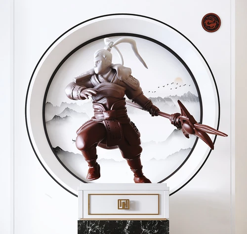 新中式武将雕塑
