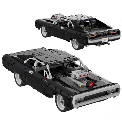 现代乐高玩具汽车3d模型