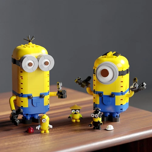 现代小黄人乐高玩具3d模型