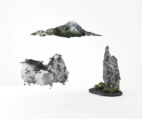 现代假山园林景观