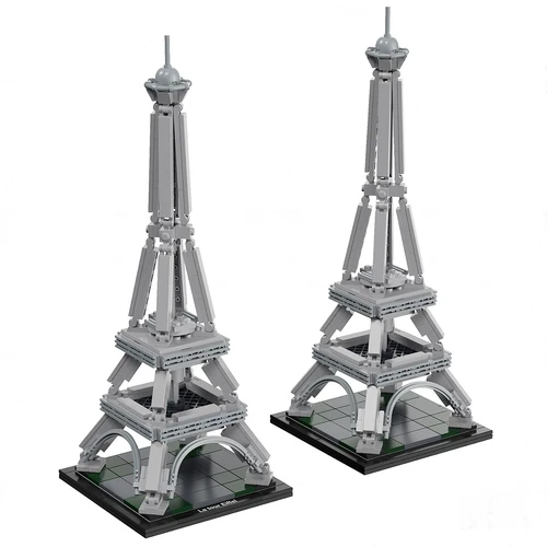 现代乐高埃菲尔铁塔玩具3d模型