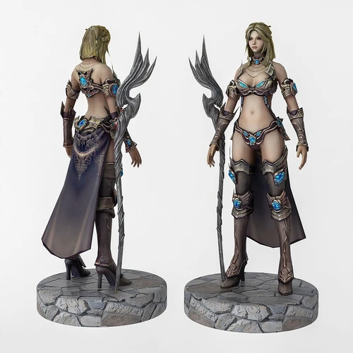 现代精灵女战士手办