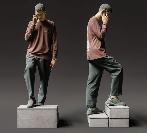 现代休闲人物