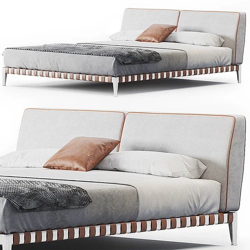 FLEXFORM 现代布艺双人床