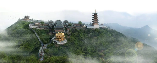 中式古建寺庙