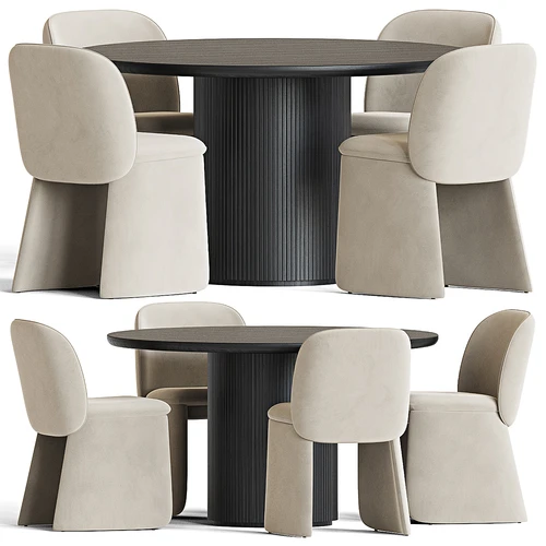 West Elm 现代餐桌椅