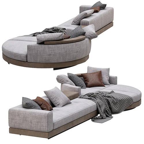 Minotti 现代布艺多人沙发