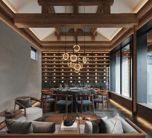新中式餐厅包间