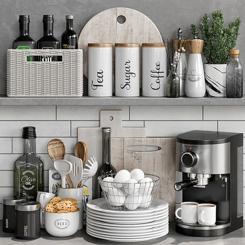 现代厨具餐具调味品