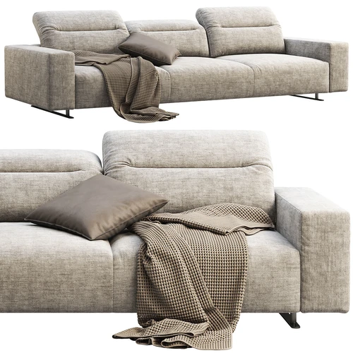 Boconcept 现代布艺多人沙发