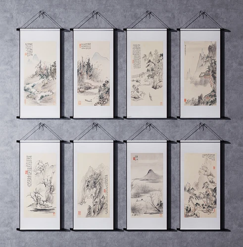 新中式水墨山水挂画