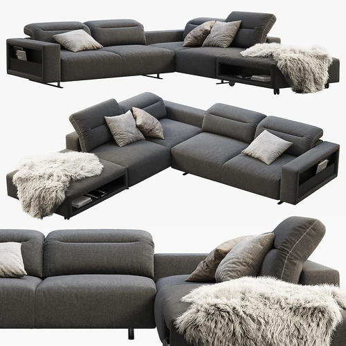BoConcept 现代转角多人沙发