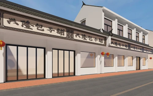 中式古建店铺门头