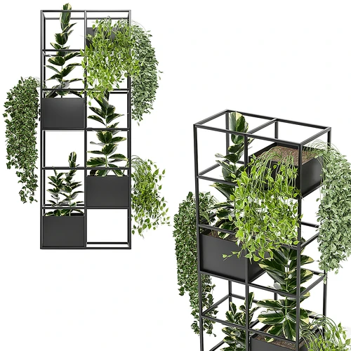 现代户外绿植架