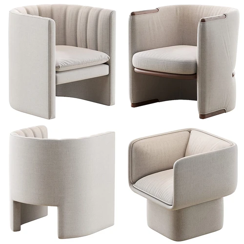 Giorgetti 现代布艺休闲椅组合