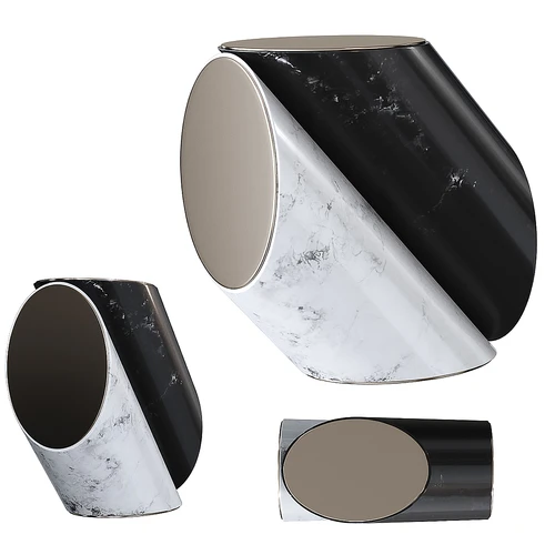 Essential Home 现代大理石边几角几