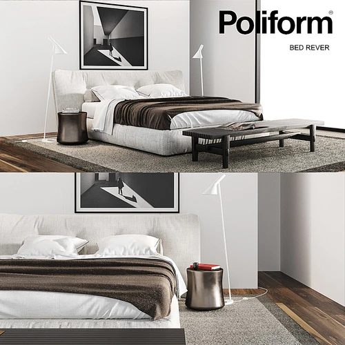 Poliform  现代双人床