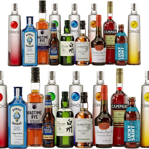 现代香酒酒瓶