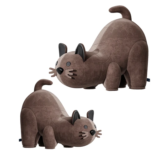 现代布艺动物猫