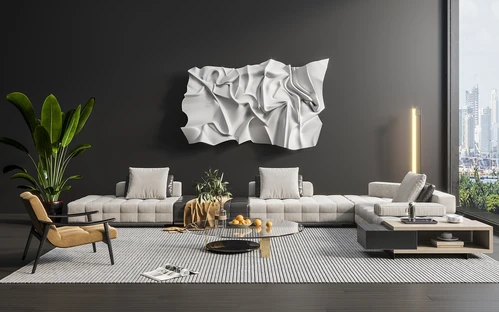 意大利 Minotti 现代沙发茶几组合