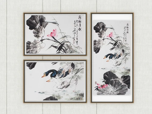 新中式装饰挂画
