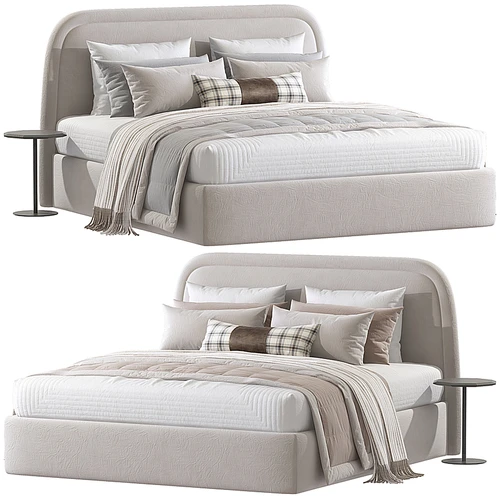 westelm 现代双人床