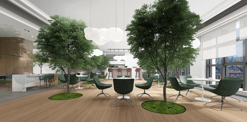 现代公司休息区3D模型下载