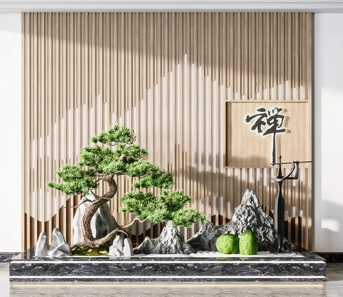 新中式松树