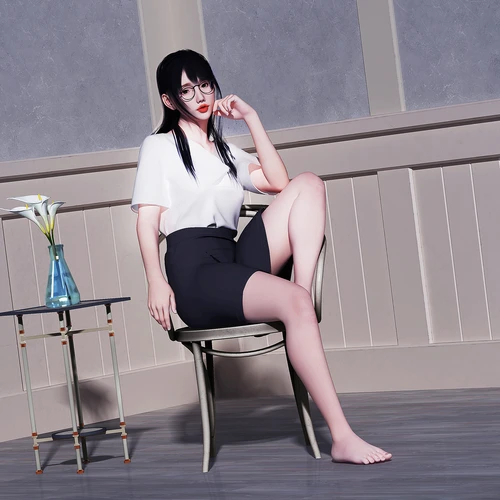 现代制服女性人物