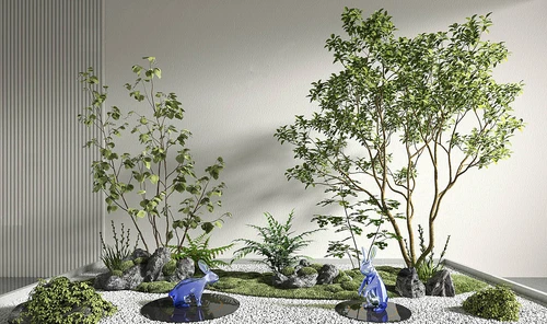 现代室内景观小品