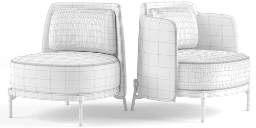 现代 minotti 单椅