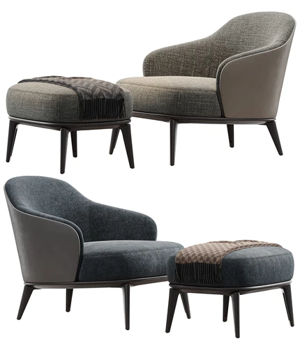minotti 单人休闲椅子