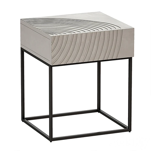 Crate and Barrel 现代床头柜