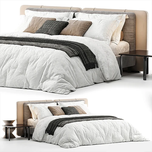 Minotti 现代双人床