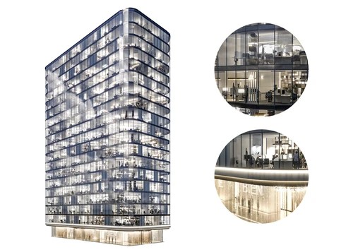 现代商业楼建筑外观