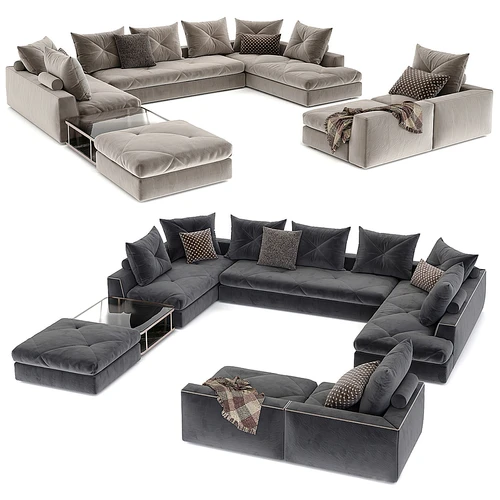 Minotti 米洛提 现代布艺多人沙发