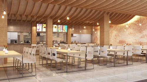 现代快餐店3d模型